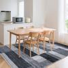 HAOCOO Washable 200x250cm Tatami Suitable for Spring and Nordic Modern and Odor Rectangular Suitable for Indoor All Mosaic Gray Carpet, (3 Mats),