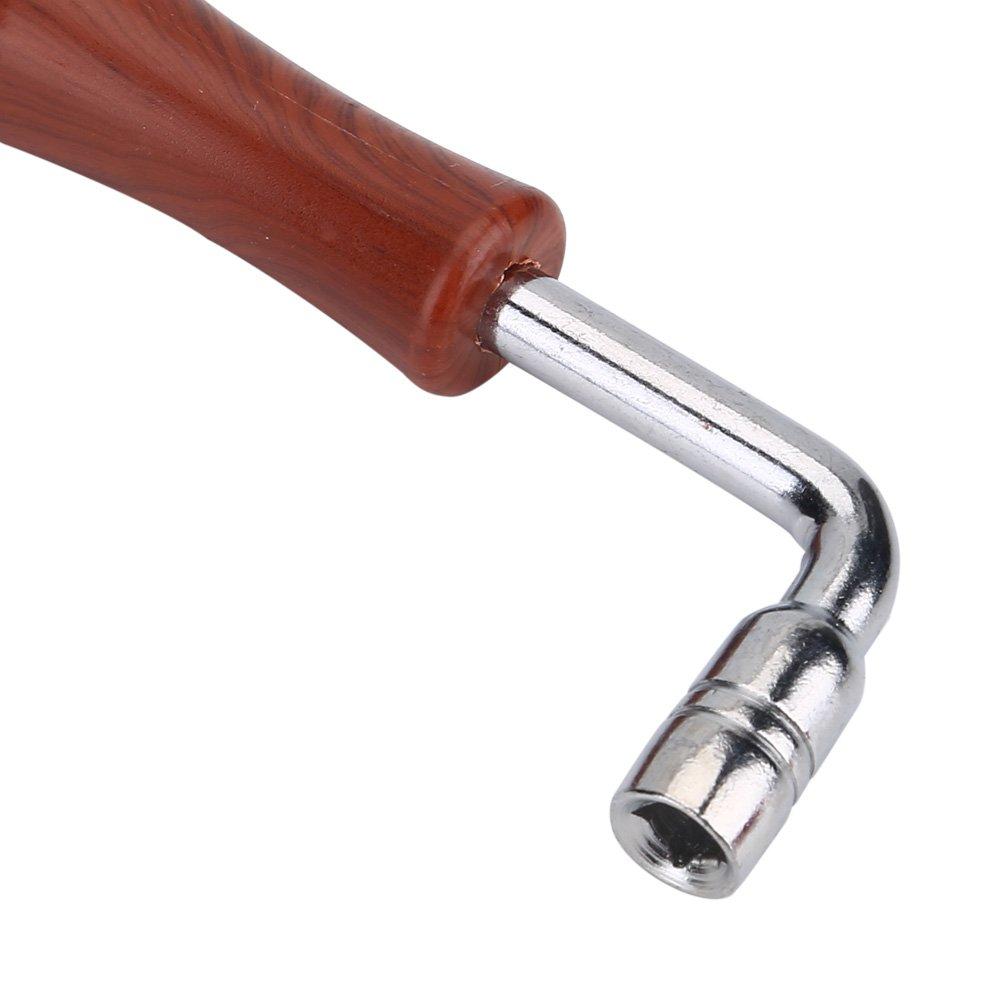 Klavierstimmwerkzeug-Set mit Stimmhammer Gummi und Klangqualitätsstreifen für den Heim- oder Werkstattgebrauch 6-teilig Hammer, Schlüssel, Hebel, Dämpfer,