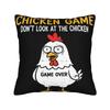 Chicken Game Dont Look At The Chicken Pillow Covers Merchandise Soft Cushion Cover Gift  Pillow Case Cover Home MultiSize