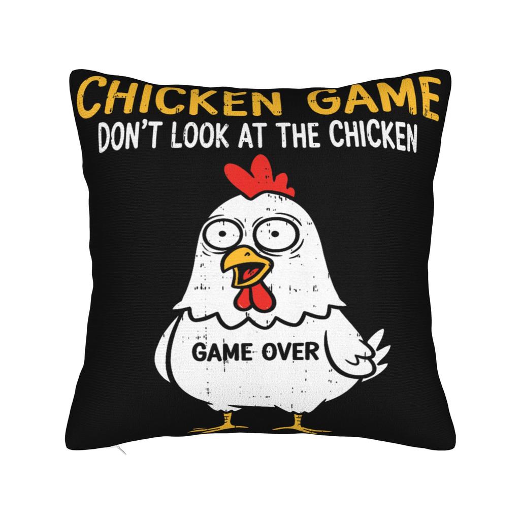 Chicken Game Dont Look At The Chicken Pillowcases Merch Printing Cushion Cover Gift  Throw Pillow Case Cover Sofa Multi Size