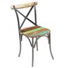Vidaxl Dining Chairs, 2 Pcs, Solid Reclaimed Wood