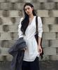 Place Studio V-Neck Cutout Shirred Mother-Of-Pearl Button Pleated Midi Dress_2 Colors