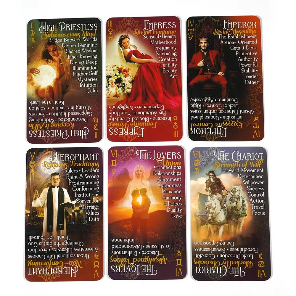 IN2IT Tarot Deck with Keywords Tarot Cards Oracle Card for Beginners Practitioners Every Level Board Game Toy