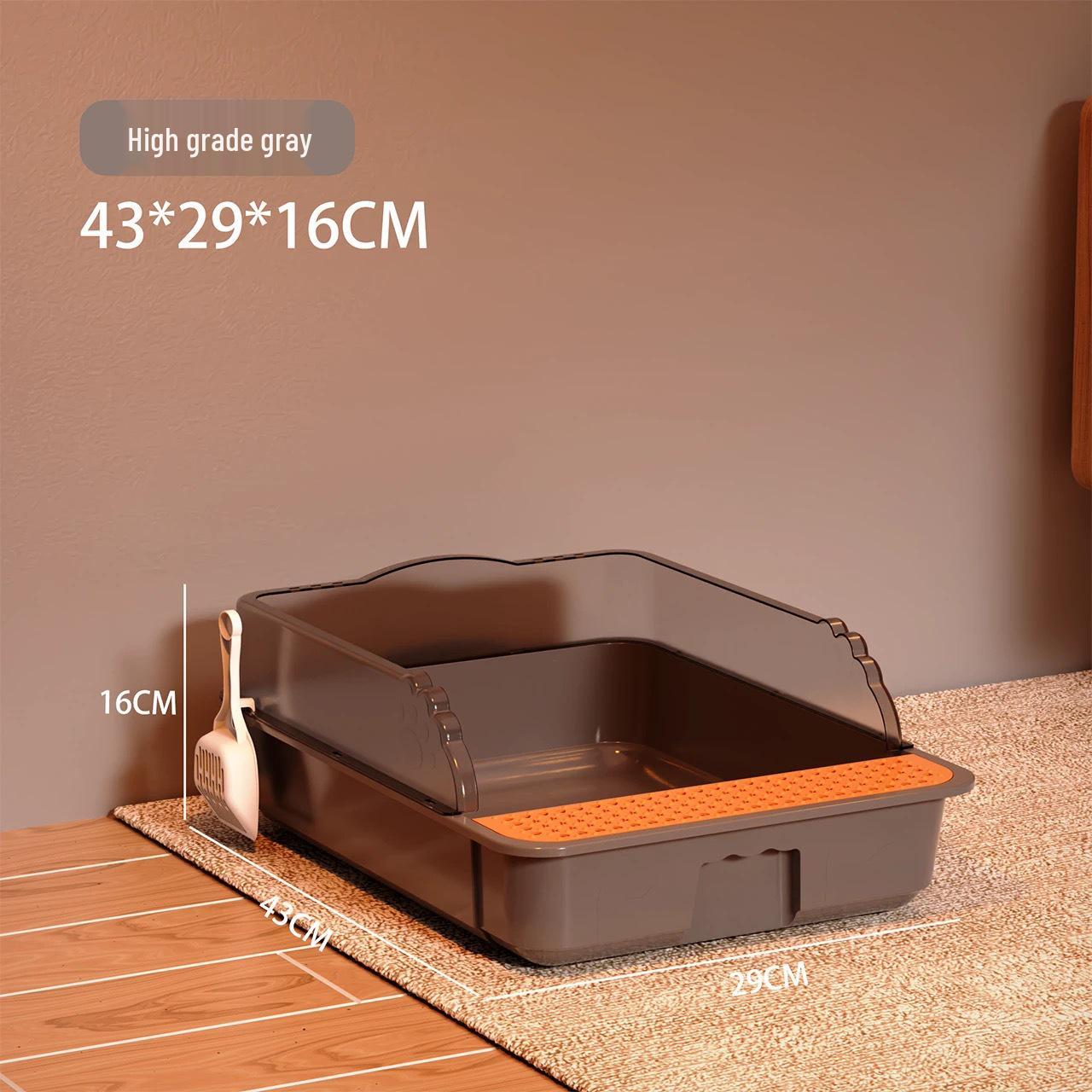 Extra Large Semi-Closed Anti-Splash Cat Litter Box - New Style Special Offer