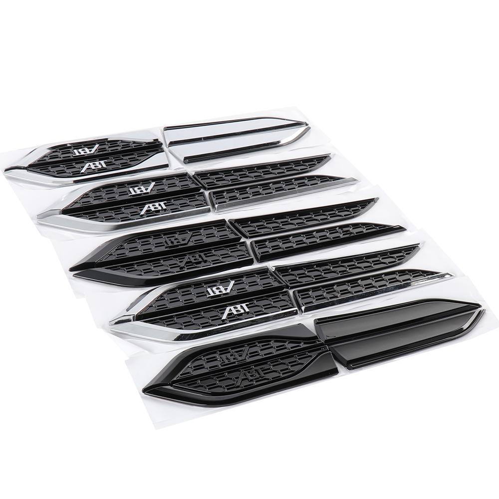 2pcs 3D ABS S5 SLINE ABT RS5 Badge Car Fender Side Wing Emblem Stickers Auto Modification Accessories for 113a Decoration Decalsa113