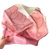 70 Square Scarf Silk Silk Scarf Women's Retro Pink Flower Print Square Scarf Women's Professional Plain Crepe Satin Mulberry Silk Scarf