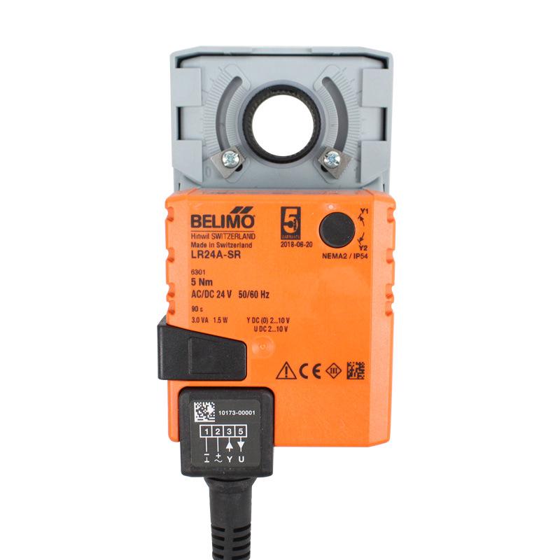 Belimo LR24A-SR Elektrische Kogelkraan Actuator met LRU24-SR Analoge Driver
