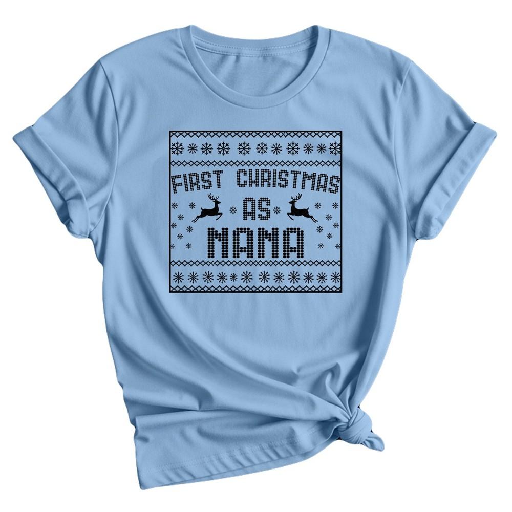 First Christmas As Nana Christmas Holiday Unisexs TShirt S