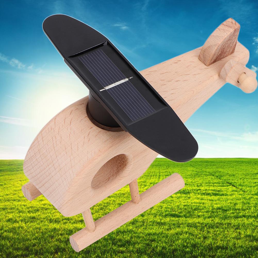 Solar Powered Helicopter Kids Intellectual Science Kit Puzzle Toy Perfect Gift