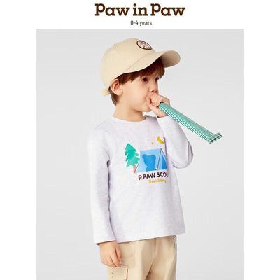 PawinPaw Boys' Cartoon Bear Long Sleeve T-Shirt