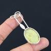Womens Day Deal Oval Serpentine Stone 925 Sterling Silver Mother Pendant Jewelry