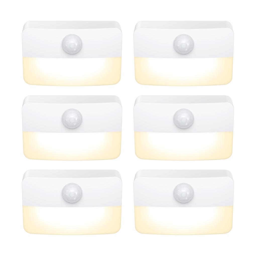 Body Human Sensor Light Cordless LED Night Light Battery-Powered Safe Lights for Stairs Hallway Bathroom Cabinet