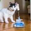 Cat Toys for Indoor Cats Pet Cat Turntable with Teaser Stick Kitten Roller Interactive Track Balls Tower for Hunting Exercising Indoor Play Greater