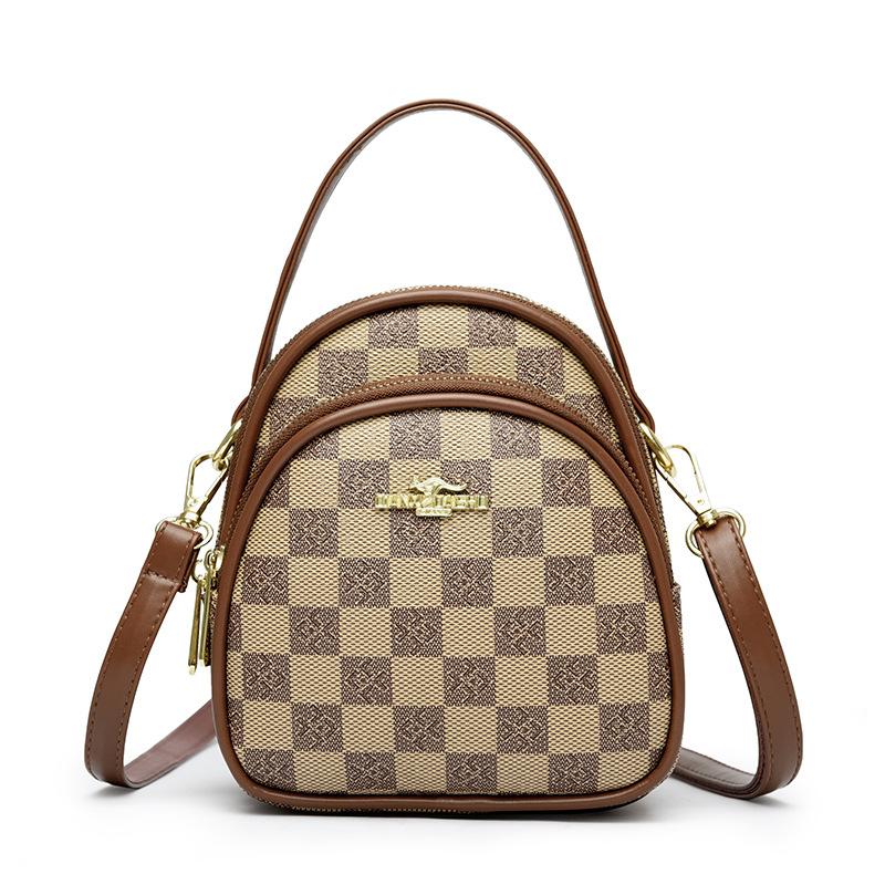 New Three-layer Mommy Bag Big Eater Women's Mobile Phone Bag Available In All Seasons with Multiple Compartments, Shoulder Diagonal Bag