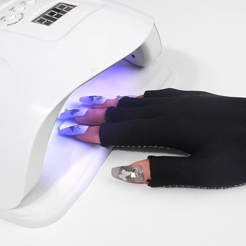 Sunscreen Gloves Nail Art Glove Uv Protection Gloves Protecter For Nail Art Gel Uv Led Lamp Tool