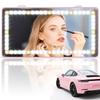 Rechargeable Makeup Mirror with Dimmable Touch 60 LEDs 3 Light Modes for Car Sun Visors Interior Accessory Quick Install