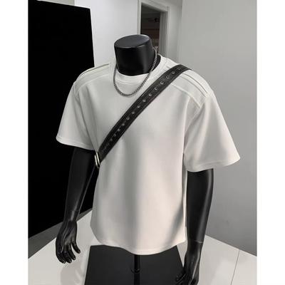 Modemarke Herren Buchstabenaufdruck Kurzarm T Herren Sommer T-Shirt ins Modemarke Locker Lässig Top