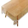 Table Cloth Waterproof Oil-proof Heat-insulated PVC Transparent Rectangle Lace Dining Table Cloth for Kitchen