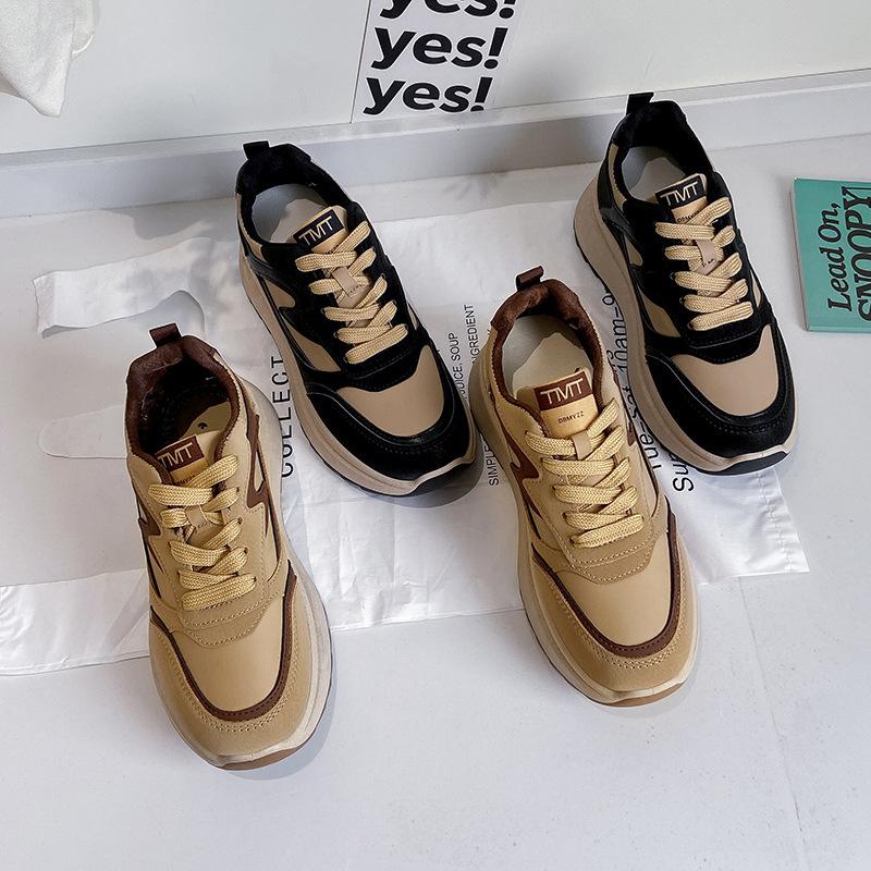 Platform dad shoes 22 years old autumn new breathable ulzzang wear-resistant, comfortable retro shoes trend