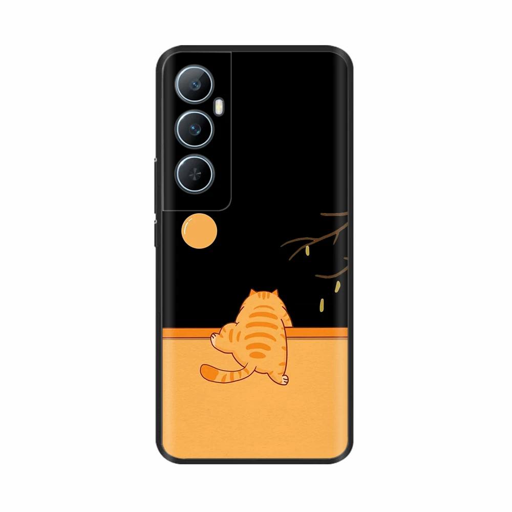 For Realme C65 4G C 65 RealmeC65 6.67" 2024 Silicone Phone Cover Lovely Flower Lightweight Cover for Oppo Realme C65 Cases Shell