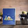 3D Snowy Gingerbread House Greeting Card Set for Christmas Decorations Creative 3D Surprise and Express Warm Wishes
