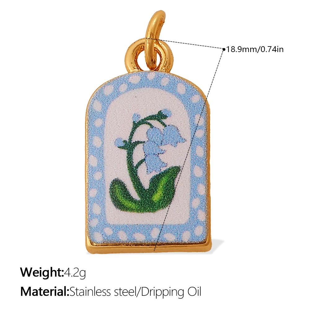 Fashion Enamel Round Brand Pendant Mama Strawberry Love Shape Exquisite Small Pendant