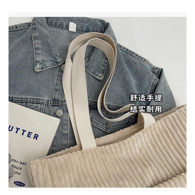 Corduroy Handbag 2026 New All-matching Shoulder Bag Large-capacity Student Commuting Cross-body