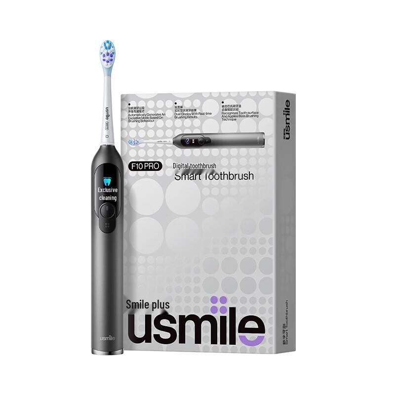 usmile F10 PRO Цифровая звуковая электрическая зубная щетка Штепсель CN (адаптер в комплекте)
