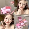 Cappuvini Dewy Water Glow Crème Blush & Highlighter Stick Palette Multi-Gebruik Opbouwbare Kleur Vervaag Effect Voor Gezicht