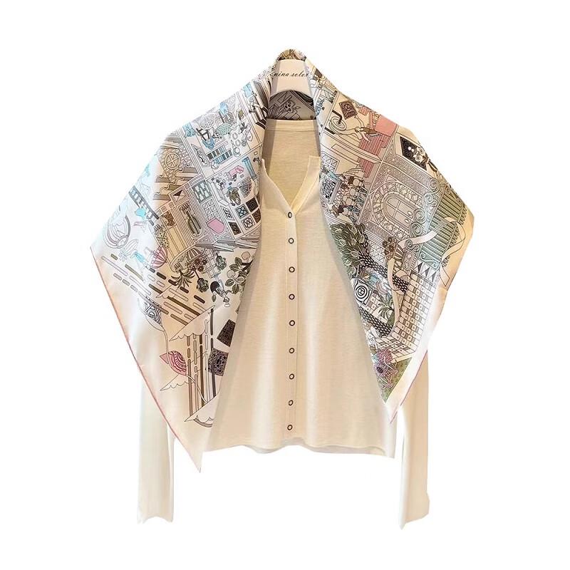 NINA SOLOR Designer Twill Scarf