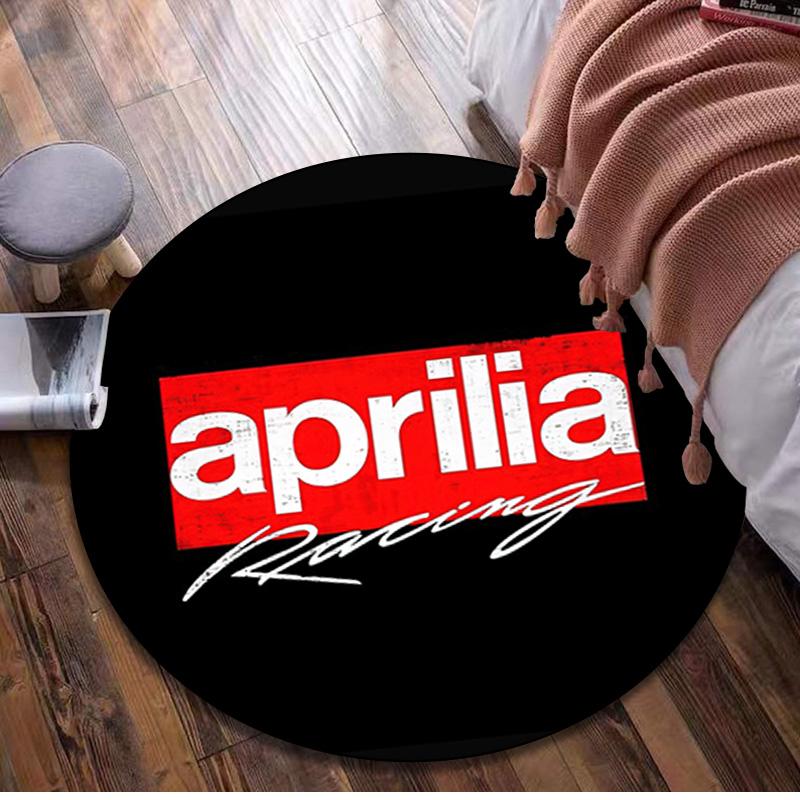

1Pc Aprilia racing Circular Print Rug - home decoration Carpet For Living Room Bedroom Flooring Computer Chair Area Rug 80x80cm( 31x31in)