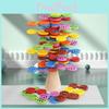 Wooden Stacking Balance Toy For Kids Development And Color Recognition