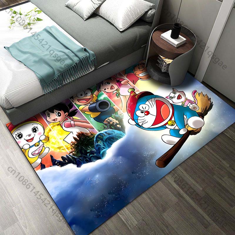 Japan D-Doraemon with Friends Print Carpet for Living Room Bedroom Kid's Room Home Decor Non-slip Mat Area Rug Luxury Gift