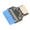 USB Front Panel Adapter 19PIN USB3.0 to Type C Front A Key Interface USB 3.0 19PIN Adapter for PC Motherboard 19PIN to