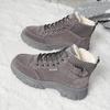 [Warm Winter Boots] Warm, Durable Women's Winter Ankle Boots with Thick Rubber Sole, PU Upper & Breathable Fabric Lining - Versatile for Cold Weather