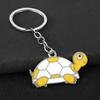 Cute Cartoon Turtle Enamel Keychains Bright Color Design Sturdy Metal Ring For Bag Decor Key Storage Gifts For Turtle Fans