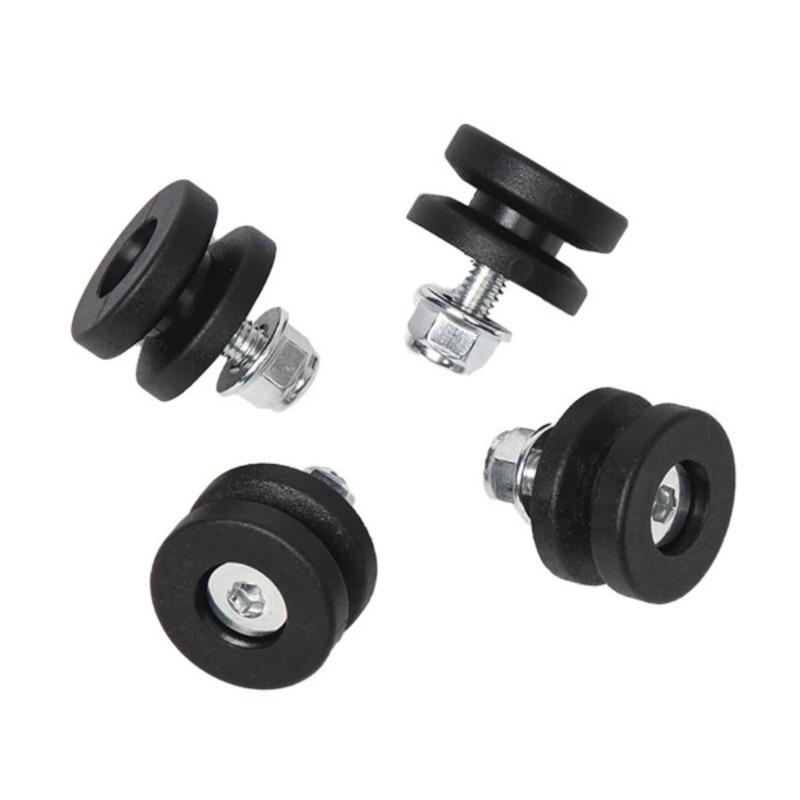 4 Pack Wear-resistant Plastics Cushion for Motorcycles Rear Luggage Case T/I Shaped Easy Installation Motorcycles Parts