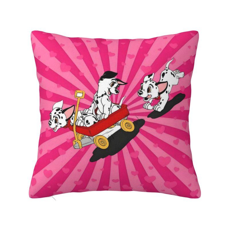 Custom Cartoon Dalmatians Disney Cushion Cover 101 Anime Kawaii Dog Velvet Nordic Throw Pillow Case Home Decor