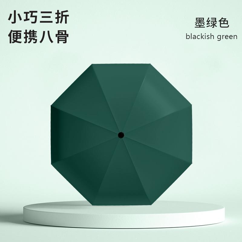 Double umbrella dual-purpose female plus size thickened reinforcement manual folding sunshade sunscreen UV protection sun umbrella