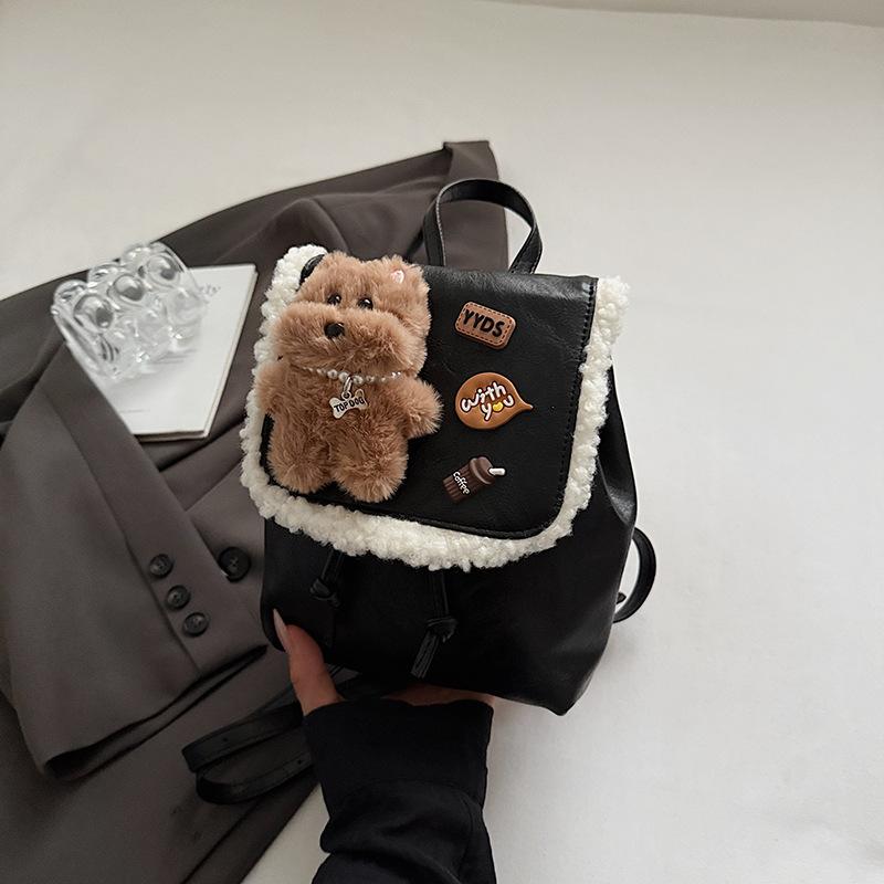 

Korean retro plaid foreign style backpack women s 2025 new sweet girl cute small bag fashion backpack women