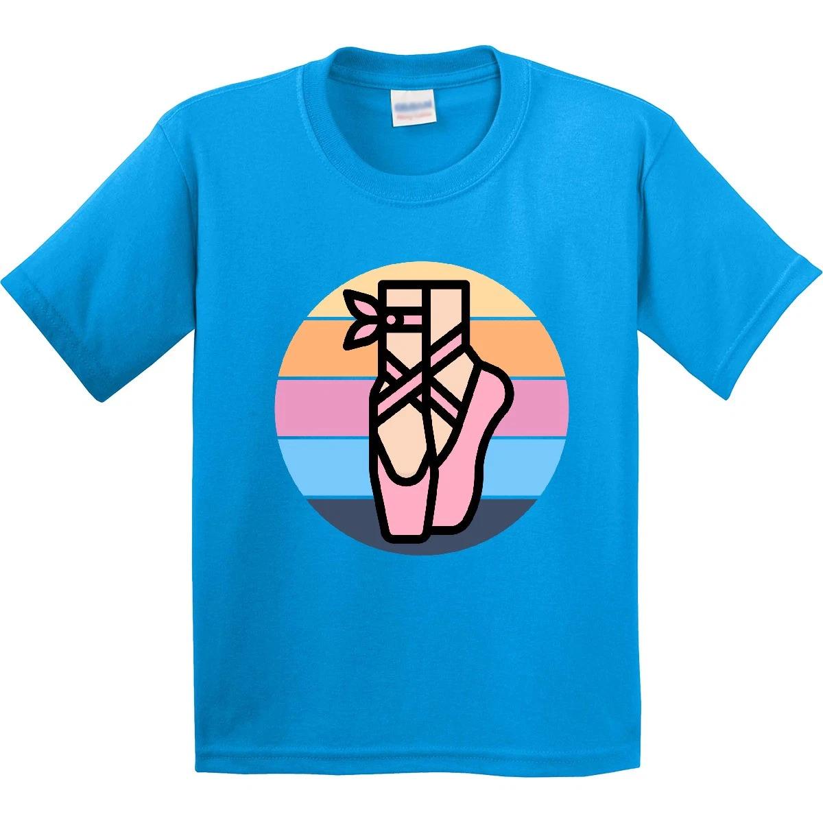 Inktastic Ballerina Dance Ballet Shoes Youth kids boys T-Shirt Dancer Future Cute Pink Tee 130