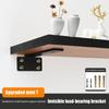 Heavy Duty Cast Iron Shelves Brackets Floating Shelf Brackets 4MM Thicked Invisible L Brackets For Shelves Support