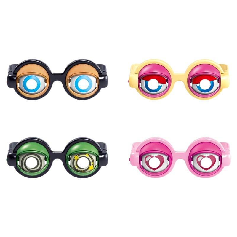 

Novelty Prank Glasses With Crazy Winking Big Eyes Creative Gag Plaything For Adult Party Cosplay Dress Up Prank Game Atmosphere Props