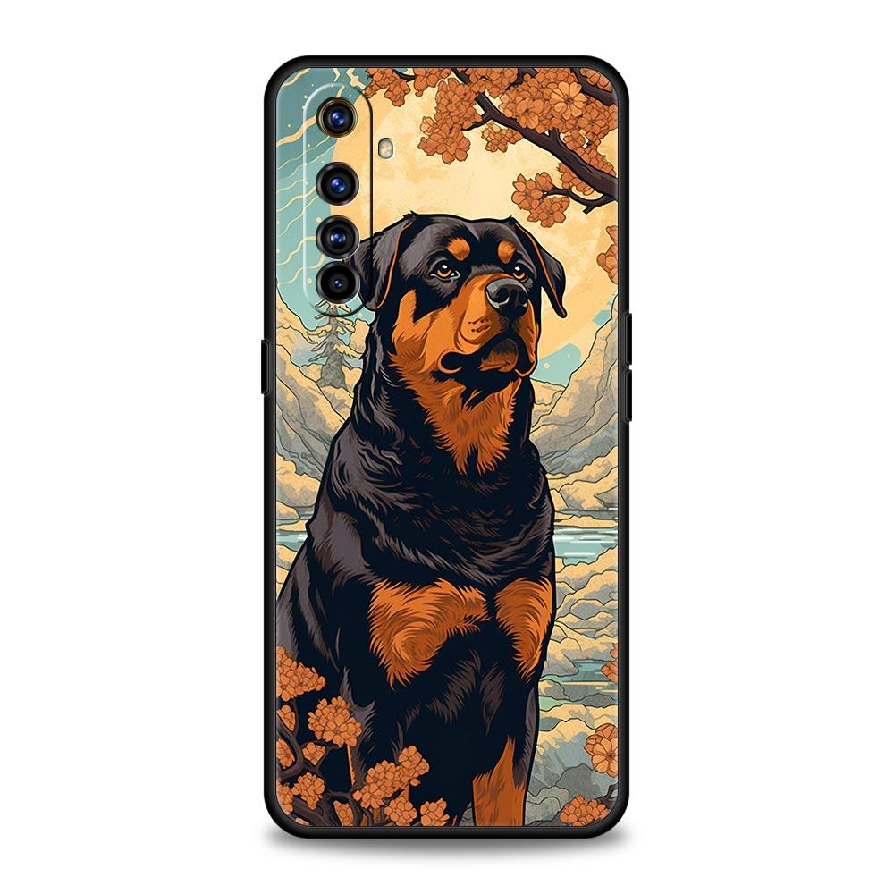 Rottweiler Dog Phone Case For Realme 13 12 10 9 8 7 GT3 GT5 GT2 Pro Plus 5G C21 C25 C35 GT Neo 2 3 3T 5 Cover
