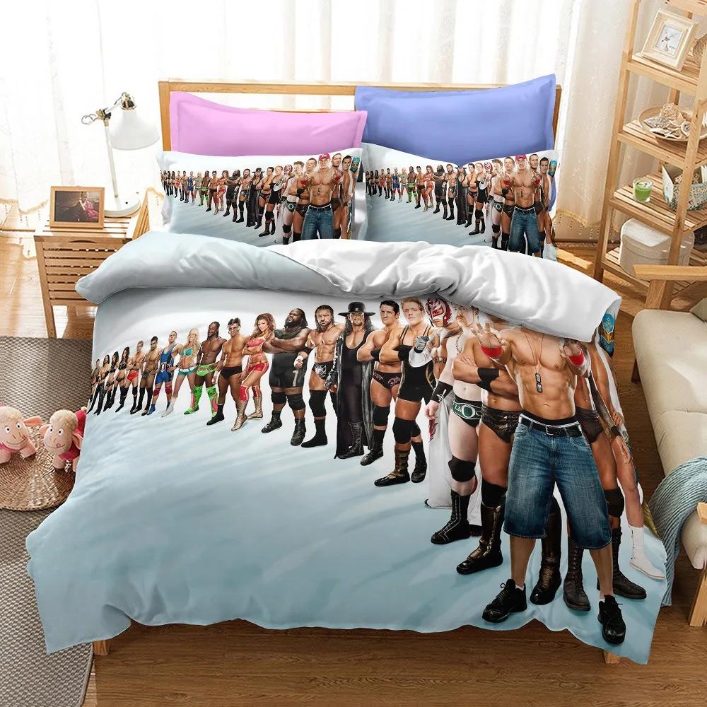 Wrestling Gladiators 3D Printed Duvet Case Pillowcase Bedding Set Twin Full King For Kids Adults Bedroom