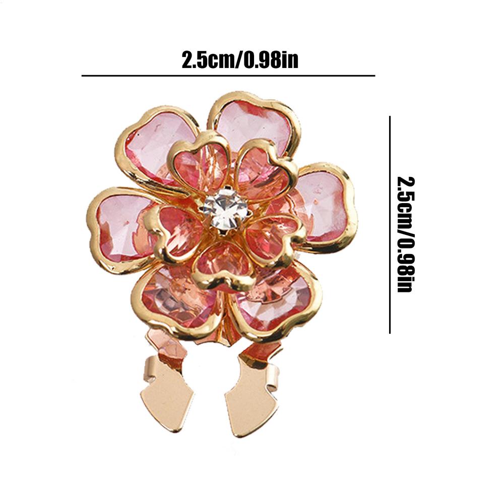 Button Covers for Women Rhinestone Alloy Pins Cuff Link Jewelry Fashion Accessories for Blouses Dress Suit Wedding Party