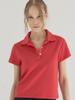 SORRY, TOO MUCH LOVE Clean Mood Pique Polo Top_Red