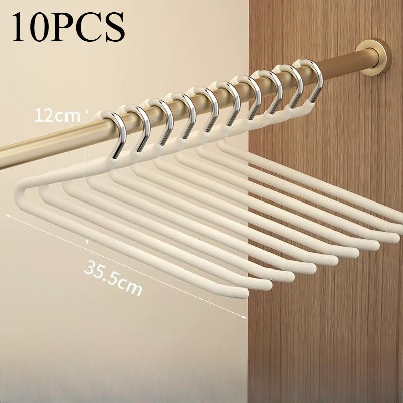 [Durable Pants Hanger] 10pcs Durable Metal Space-saving Goose Z-shaped Pants Hanger,Multi-functional Pant Storage Hou