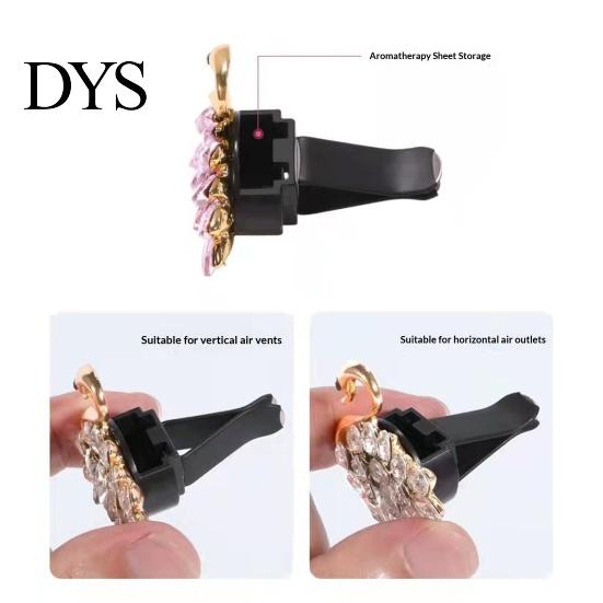 Skull Car Air Freshener Bling Vent Clips, Rhinestone Diffuser Clip, Shiny Personalized Outlet Decoration Conditioner Decoration, Funny Auto