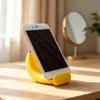 Cute Banana Gadget for Desk Phone Stand, Fun Desktop Holder, 3D Printed Decorative Cell Cradle Creative Ornament, Stress Relief Gift Home Office